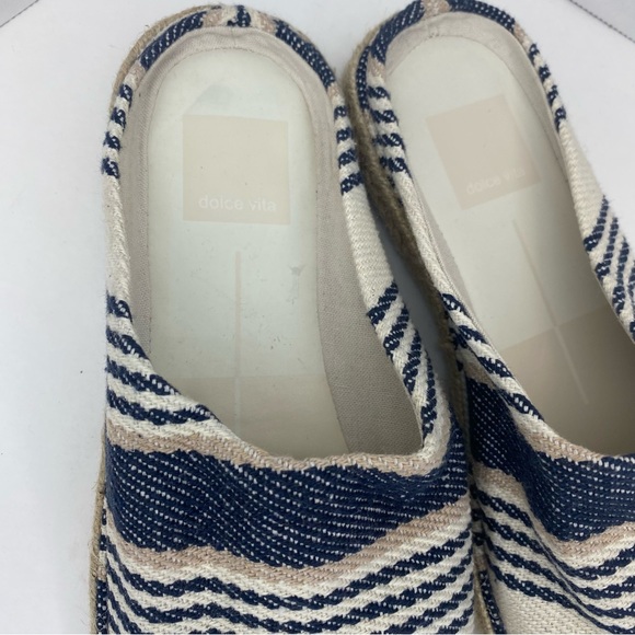 NWT Dolce Vita Indigo Fabric Mule Slide Sample Size 6 - Picture 3 of 10
